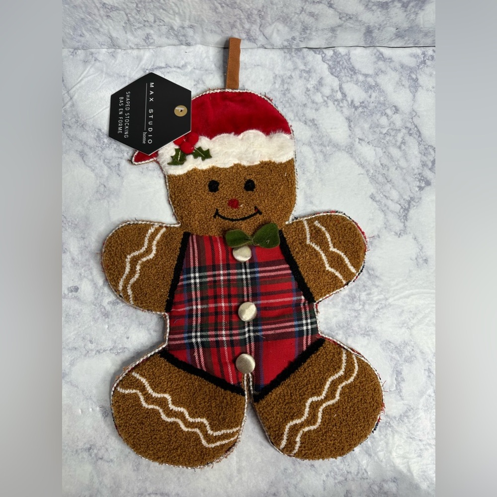Gingerbread Man Holiday Stocking